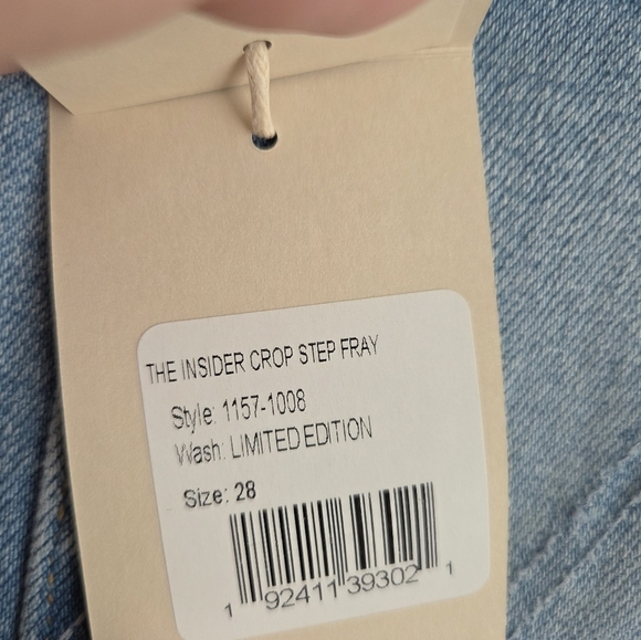 MOTHER The Insider Crop Step Fray in Limited Edition size 28 NWT - Picture 10 of 12